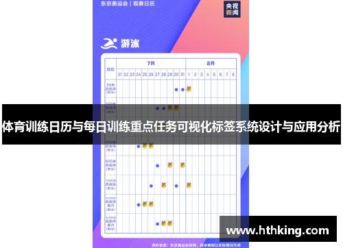 体育训练日历与每日训练重点任务可视化标签系统设计与应用分析